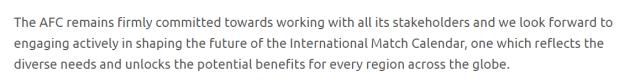 乐鱼官网-亚足联发公告 支持温格主持的世界杯2年一届改革